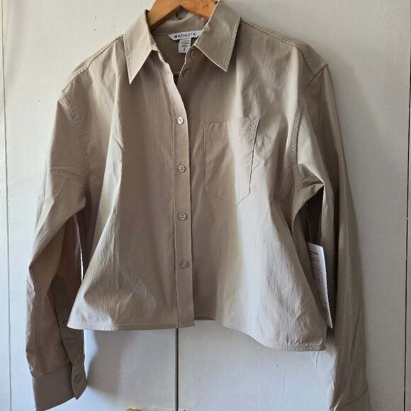 Athleta Midday Cropped Shirt - Picture 2 of 7